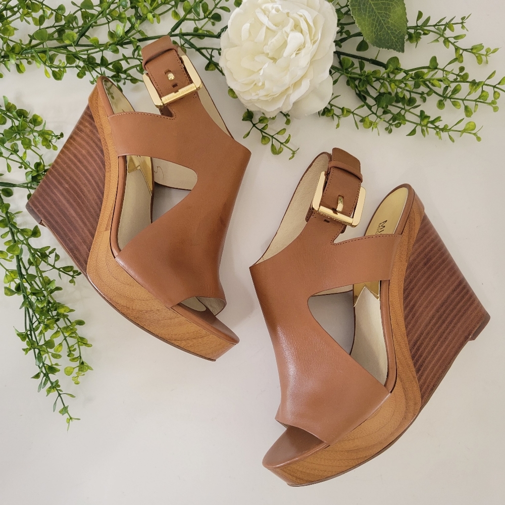 .SOLD. Michae,Michael kors wedge platform sandals women's size 7 - Picture 1 of 12